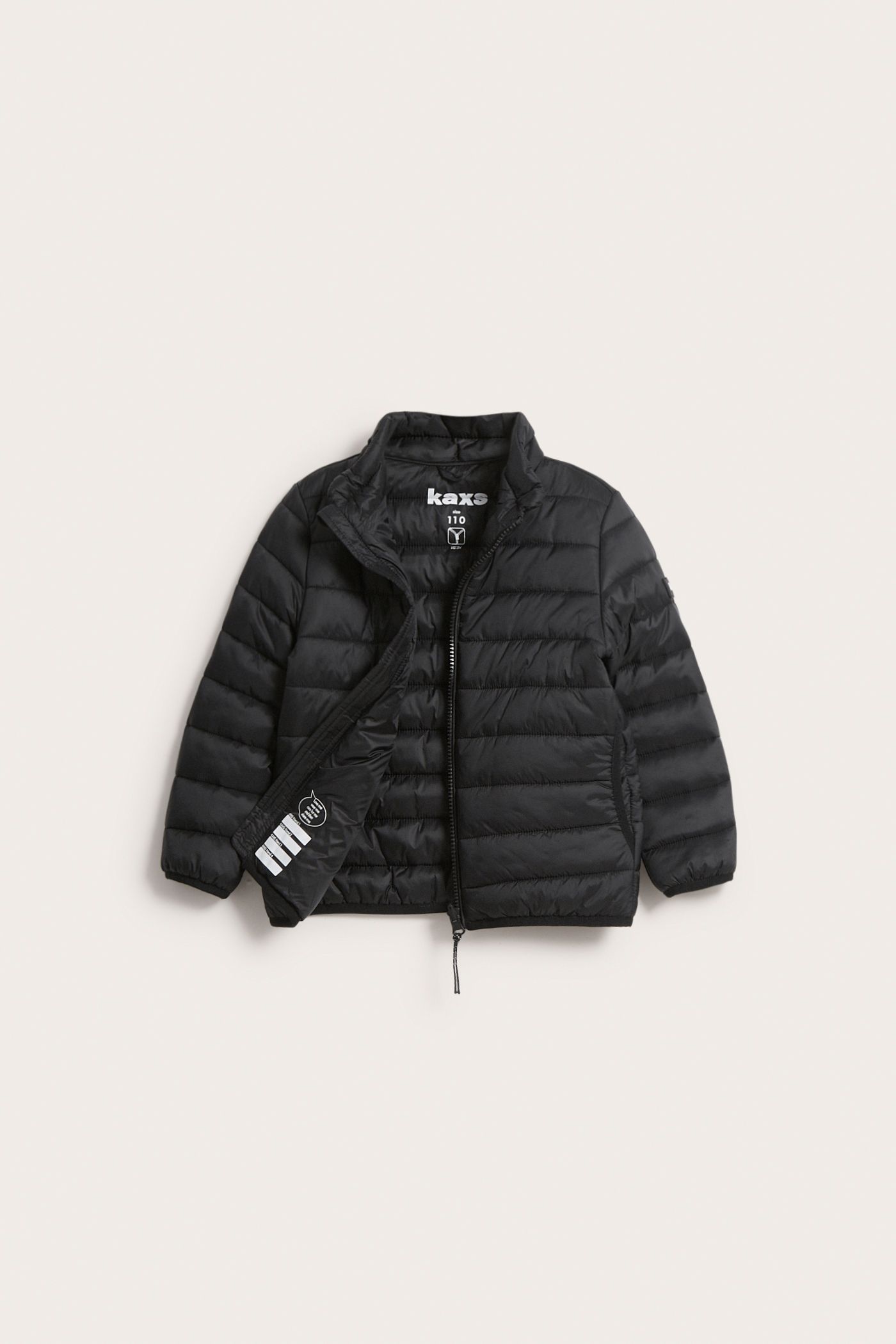 【Kappa】 Ocieplana lekka kurtka zip-in / zip-off Kaxs | Czarne