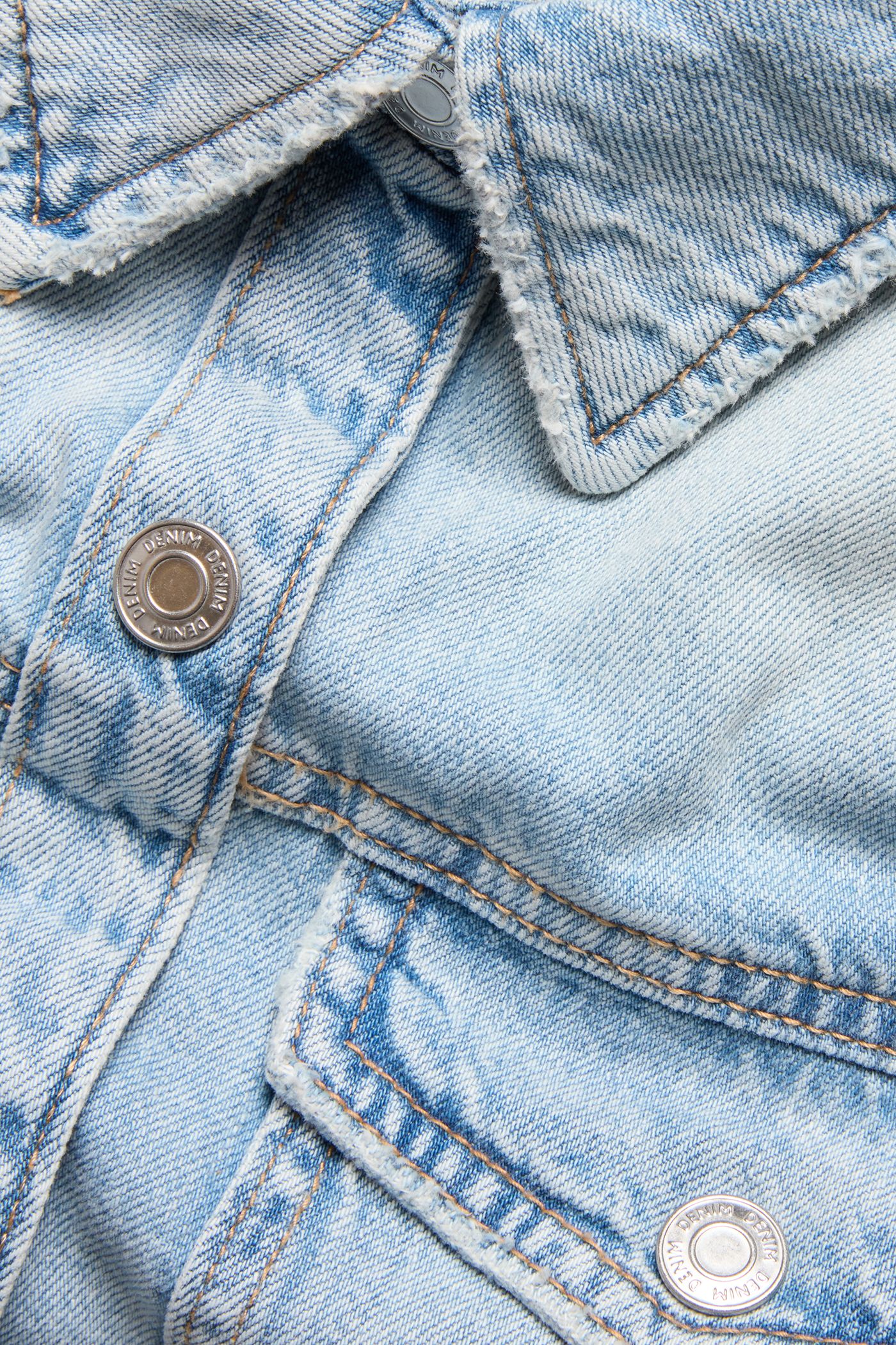 Pudełkowa kurtka dżinsowa | Jasny dżins | Dziecko | Kappahl