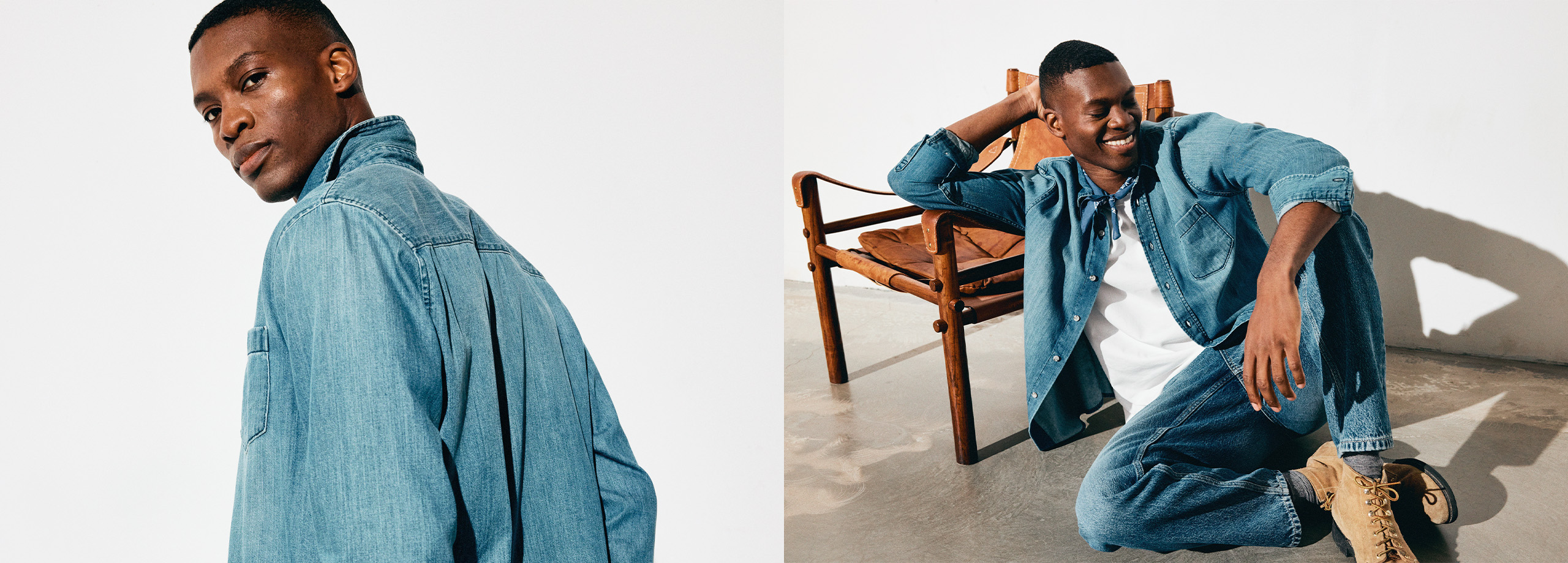 Denimoutfits för män