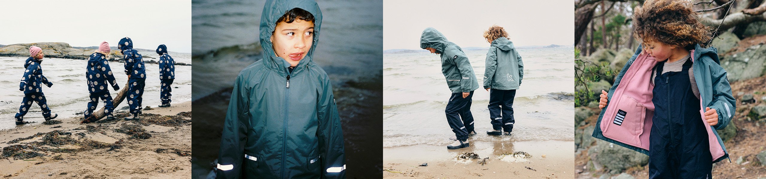 Barn utomhus i ytterkläder från Kaxs.