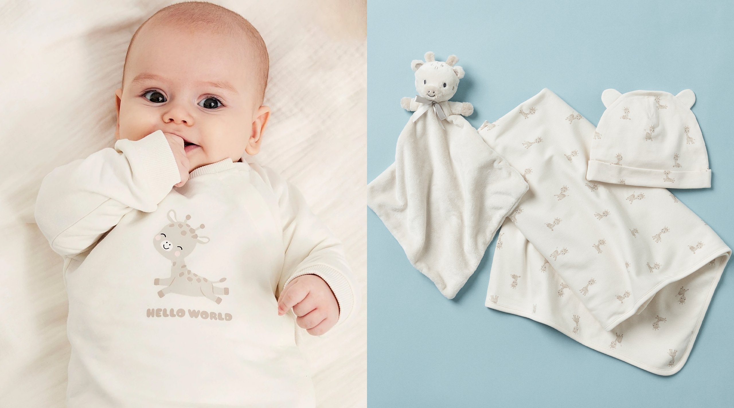 Noworodki w ubraniach z kolekcji noworodkowej Kappahl.