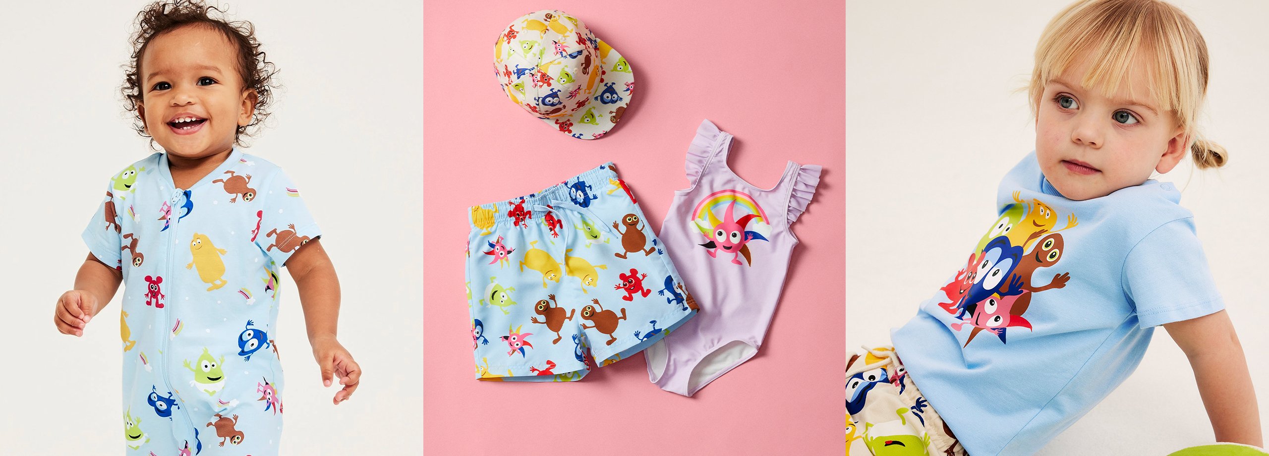 Kläder från Kappahl med babblarna mönster.