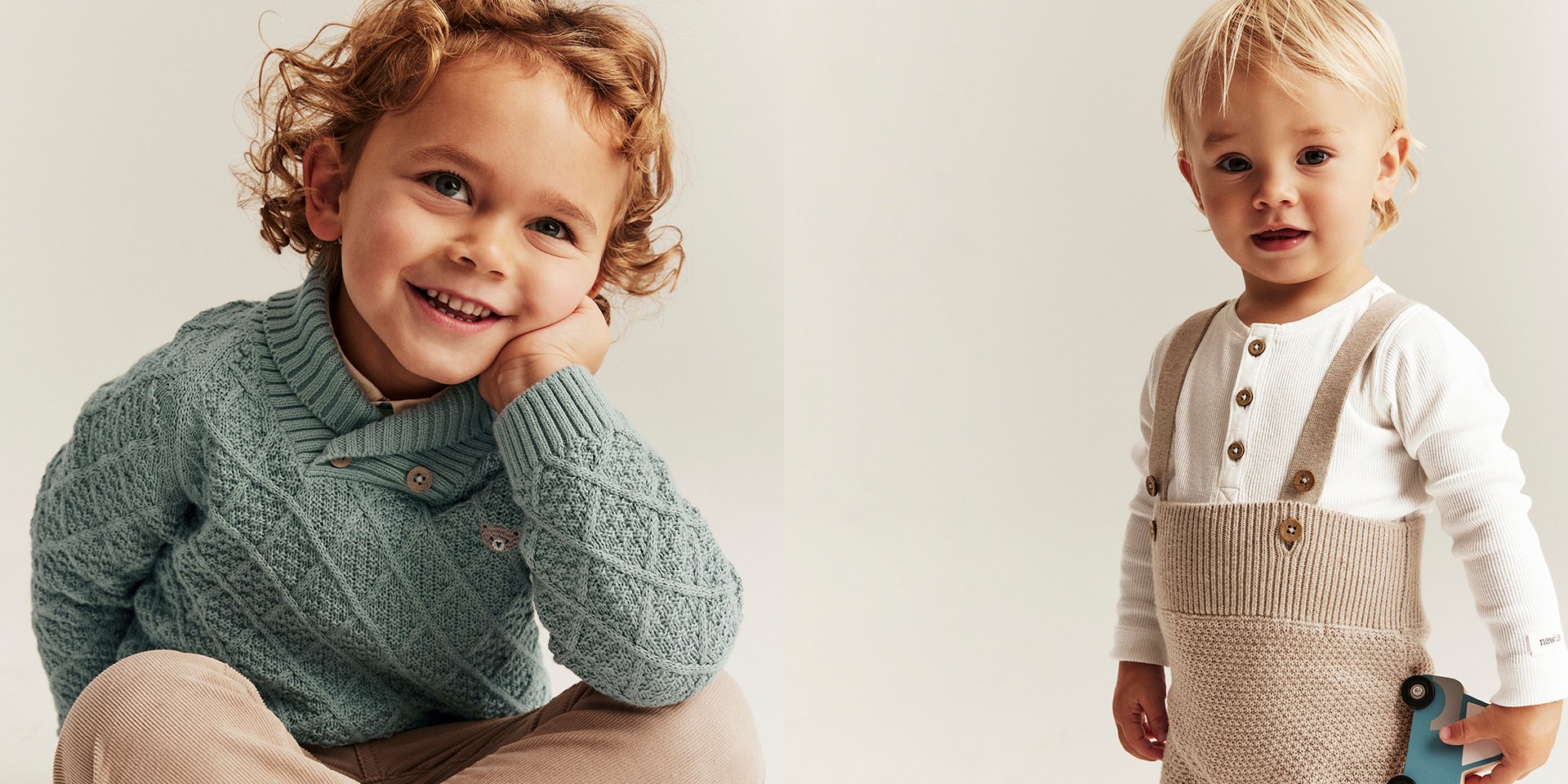 Dzieci ubrane w wiosenne nowości od Newbie.