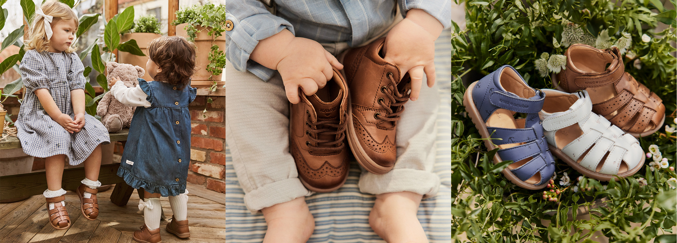 Lapset kengissä Newbien uudesta yhteistyöstä Kavatin kanssa.