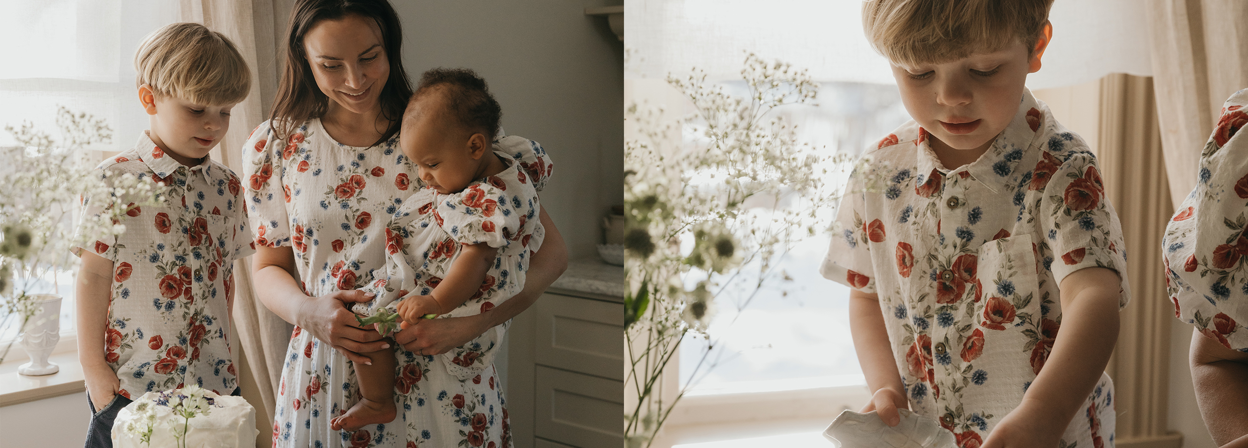 Dzieci ubrane w ubrania z nowej kolekcji Newbie.