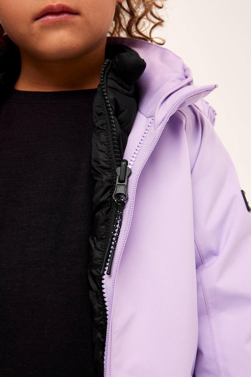 Ocieplana lekka kurtka zip-in / zip-off Kaxs | Czarne