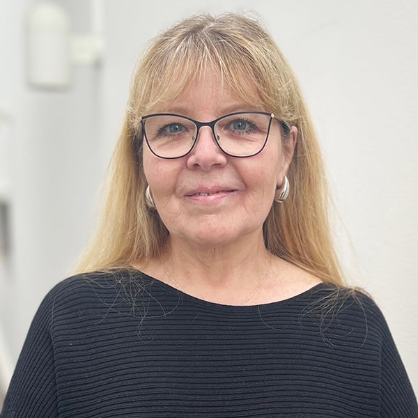Portrait of Carina Hyberg, employee representative and deputy member of the Kappahl Group Board.