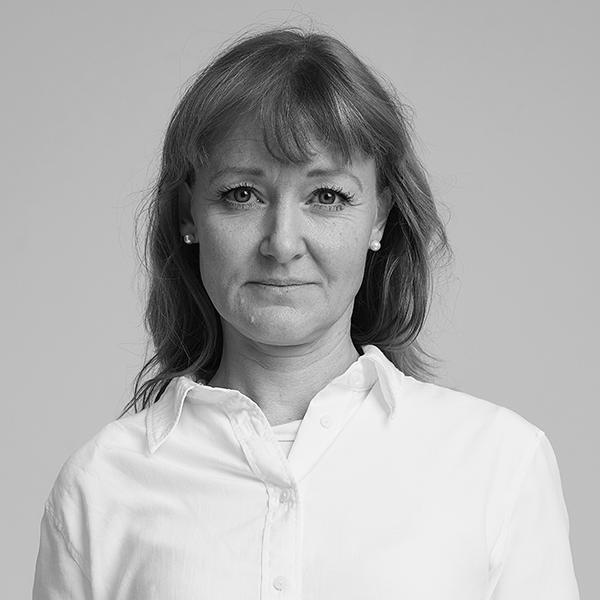 Portrait of Sandra Roos, Vice President Sustainability at Kappahl Group.
