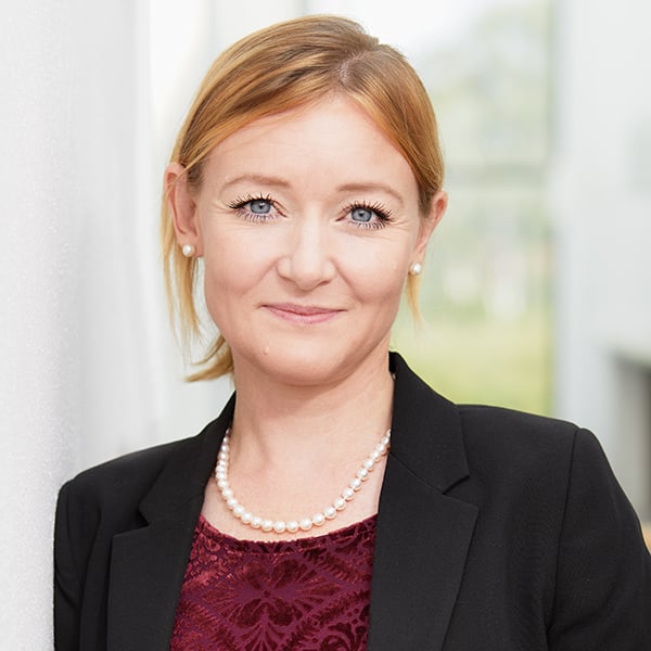 Portrait of Sandra Roos, Vice President of Sustainability at Kappahl Group.