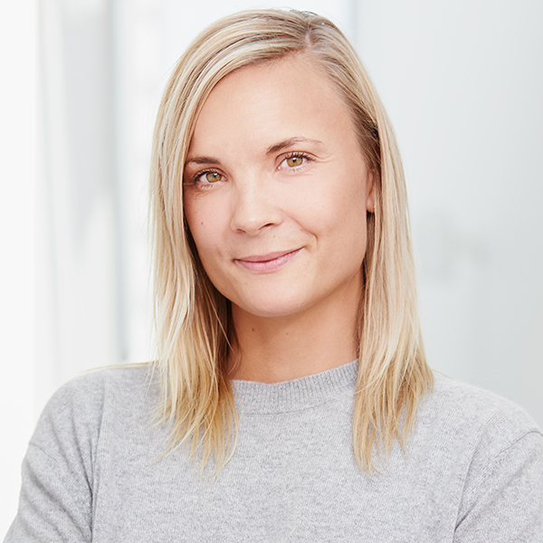 Portrait photo of Caroline Ahlberg, Vice President of Kappahl Assortment and Marketing.