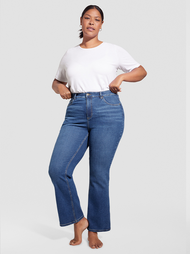 Jente i jeans modell april