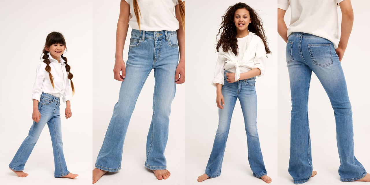 Stor och liten flicka i Bootcut jeans