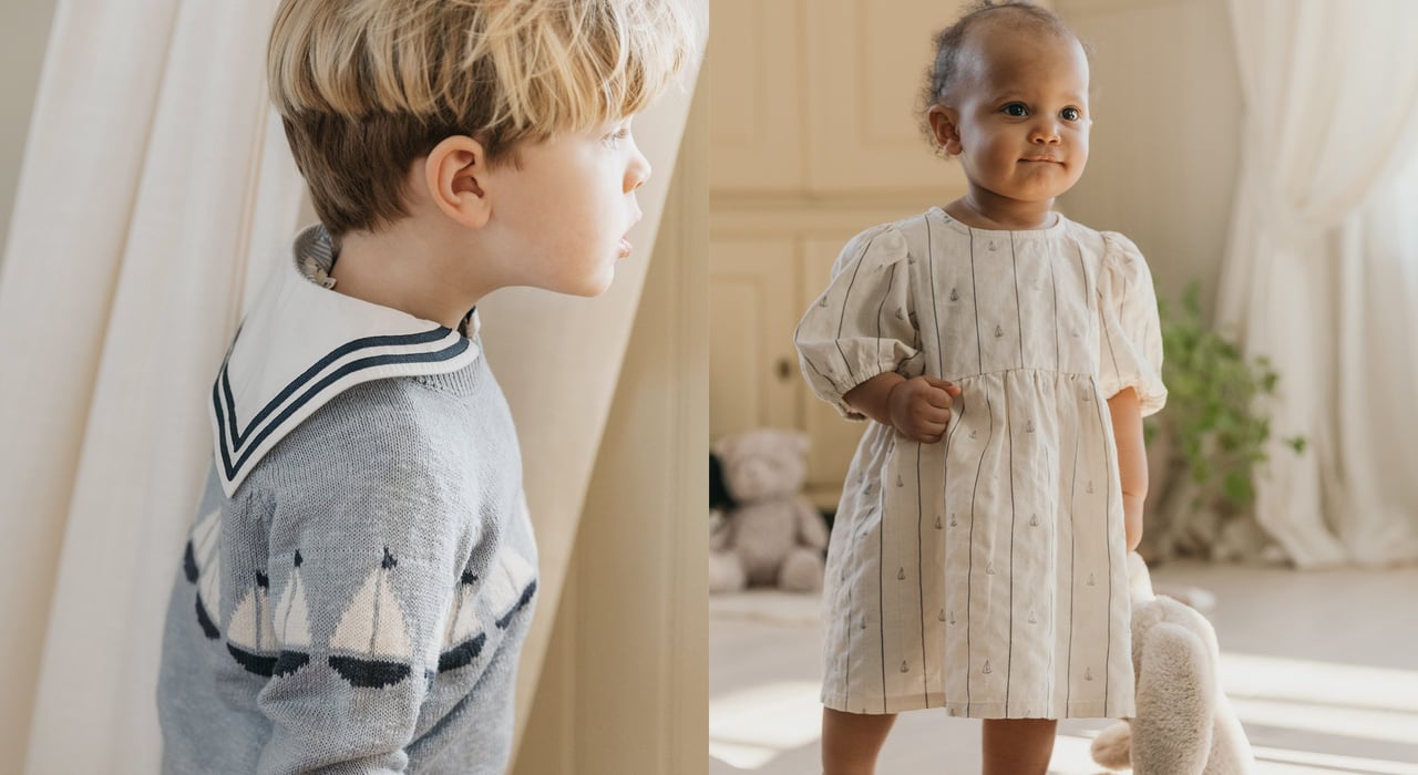 Dzieci ubrane w ubrania z nowej kolekcji Newbie.