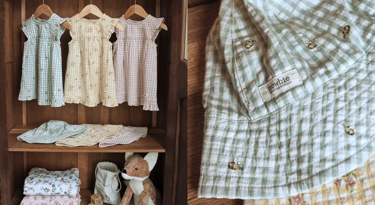 Ubrania od Newbies uratowały tkaniny, wykonane z pozostałych materiałów.