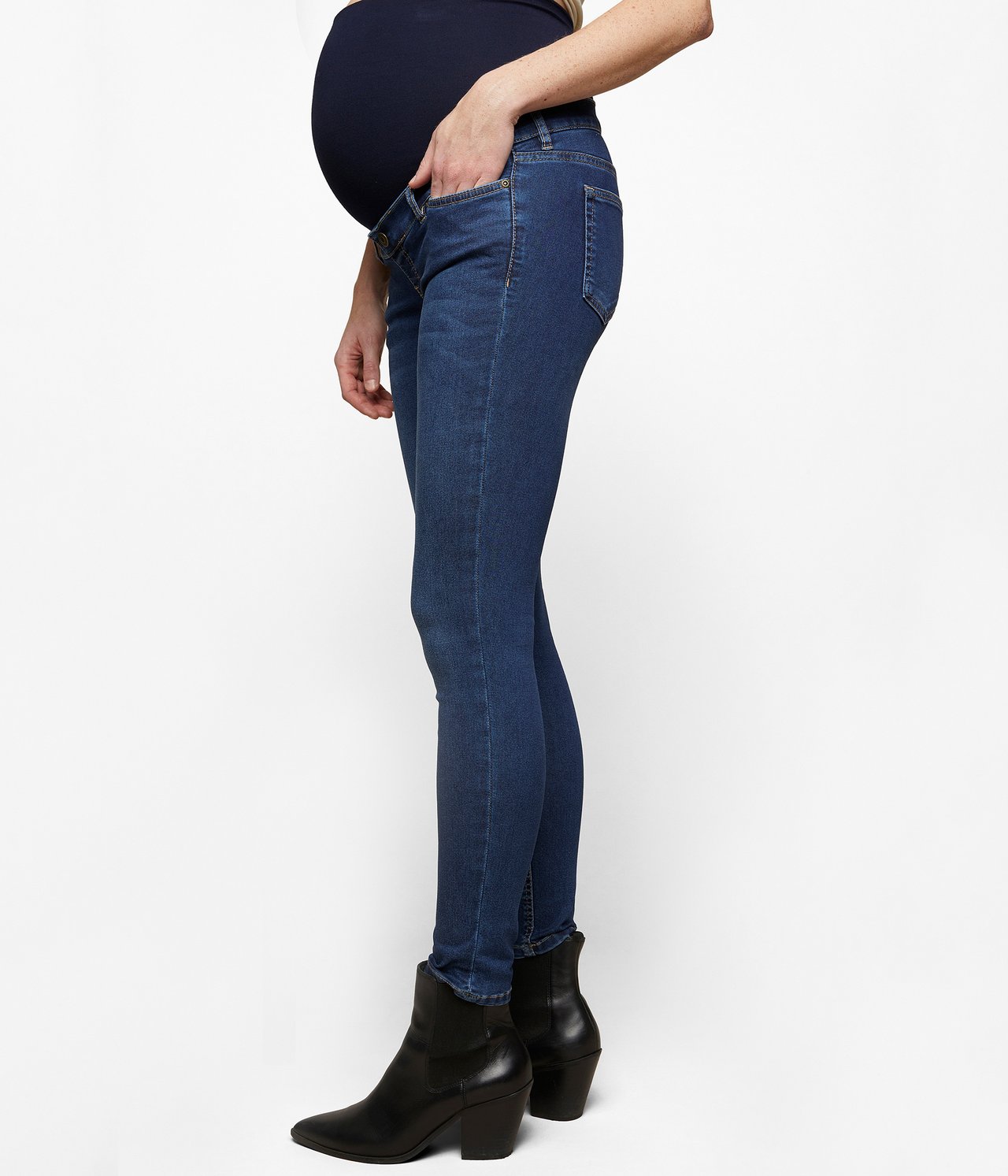 Jeansy ciążowe slim fit - Dżins - 3
