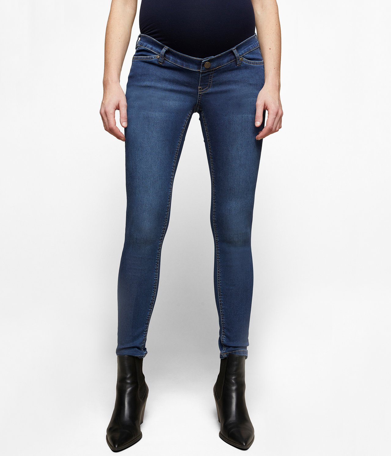 Jeansy ciążowe slim fit - Dżins - 1
