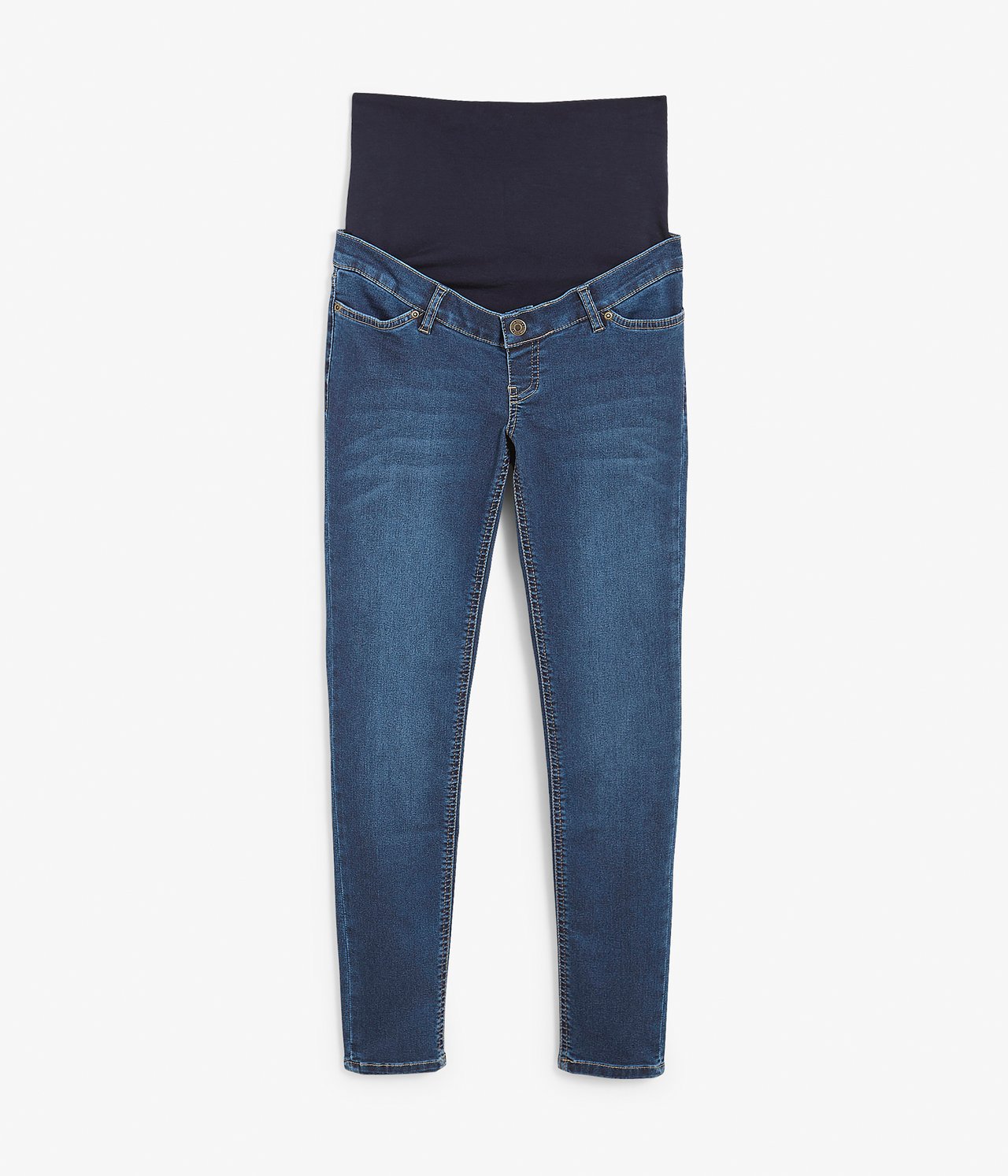 Jeansy ciążowe slim fit - Dżins - 7