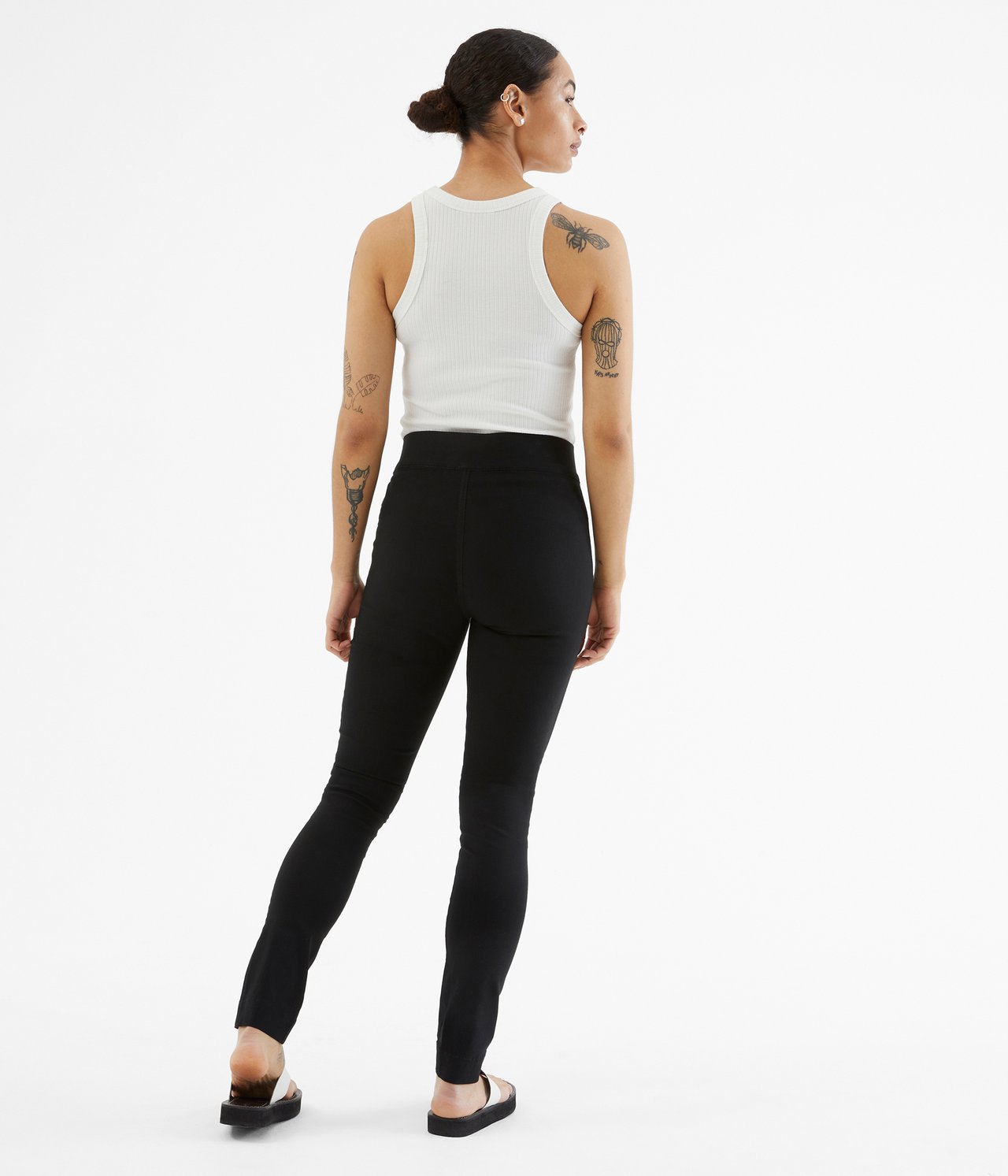 Housut Slim fit - Musta - 3