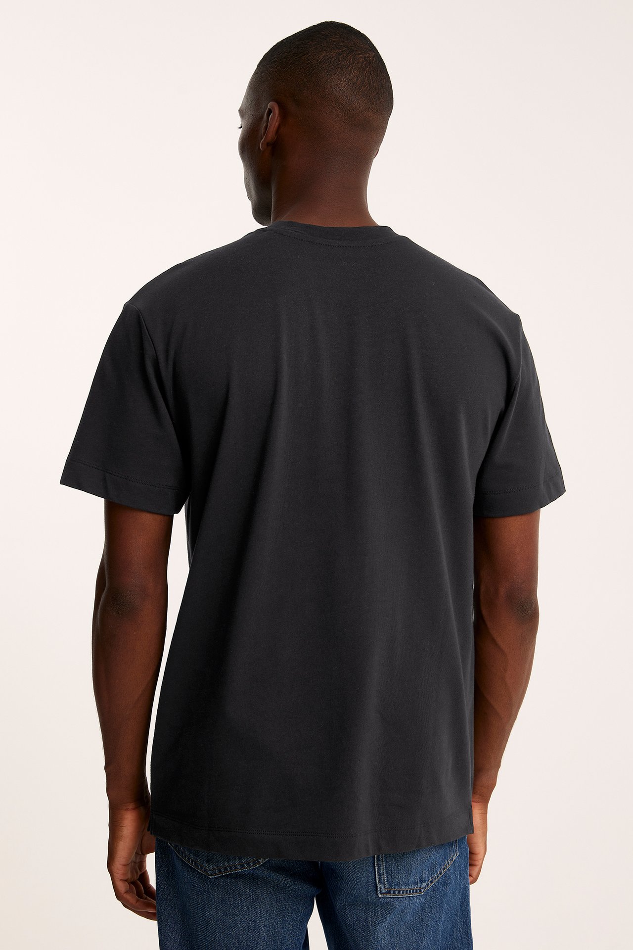 Rundhalsad t-shirt Loose fit - Svart - 185cm / Storlek: M - 3