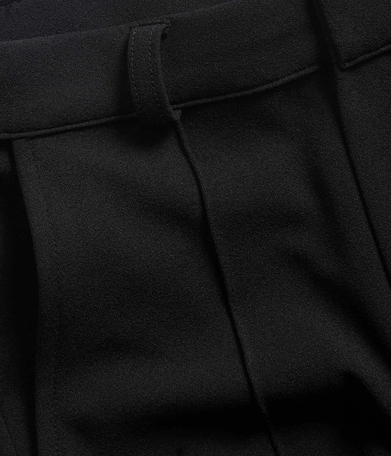 Spodnie garniturowe z trykotu - Czarne - 5