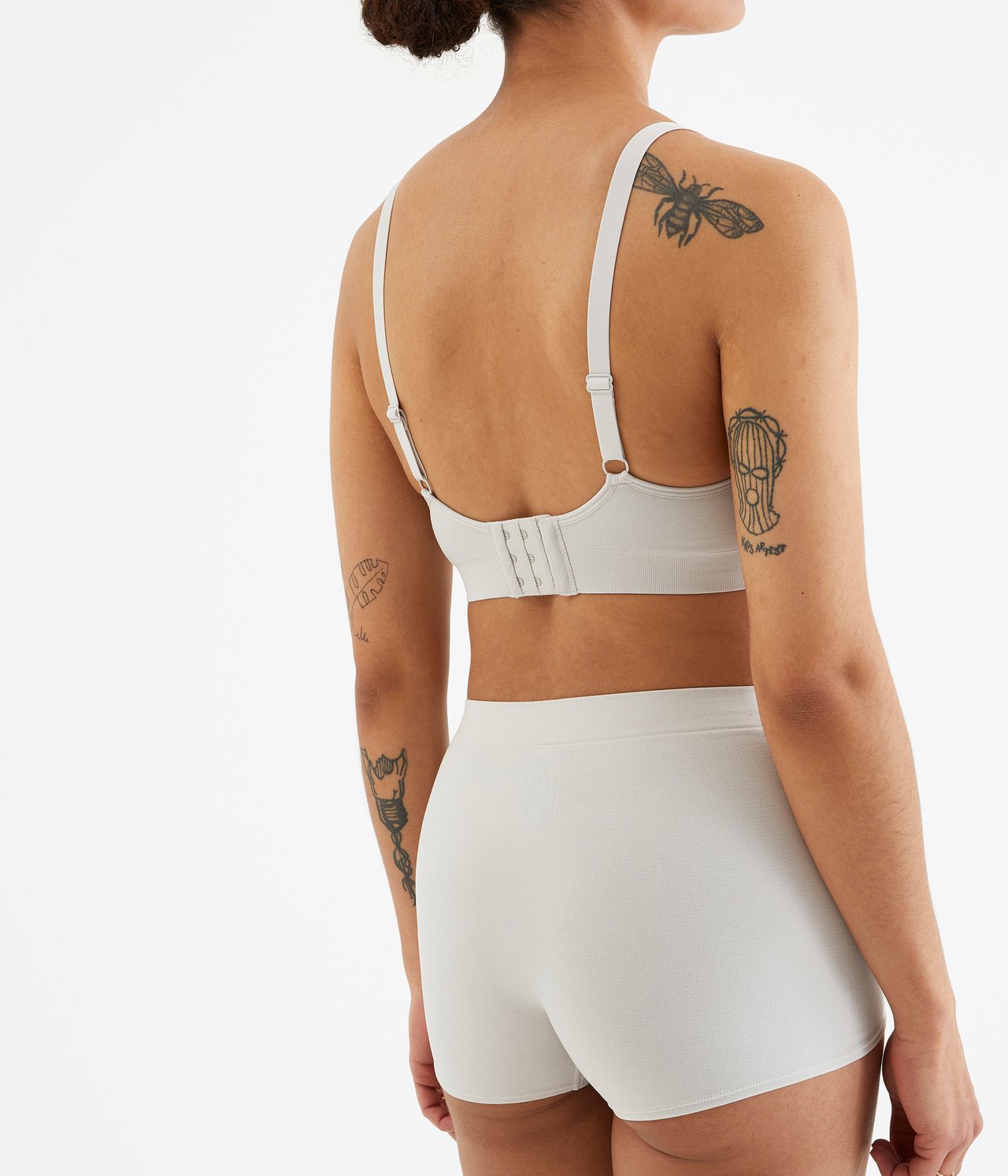 Seamless-boxerit - Vaaleanharmaa - 3