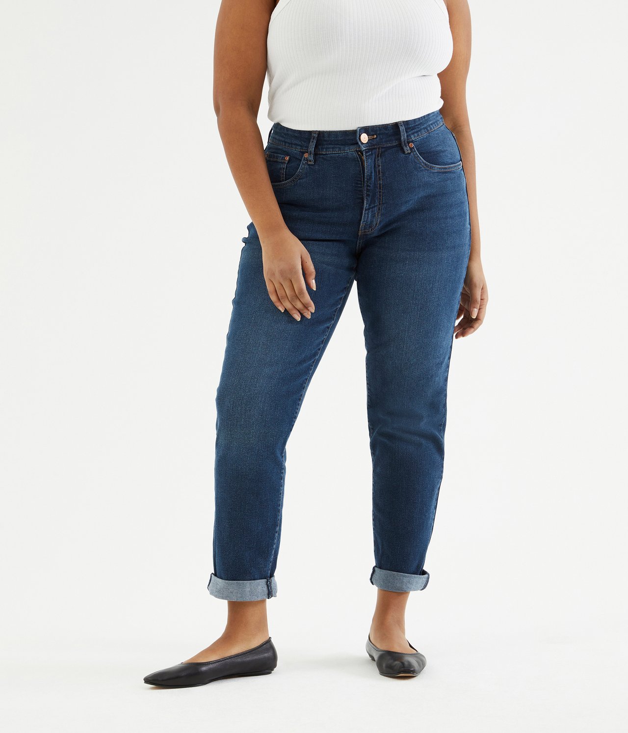 Lauren girlfriend jeans - Mørk denim - 4