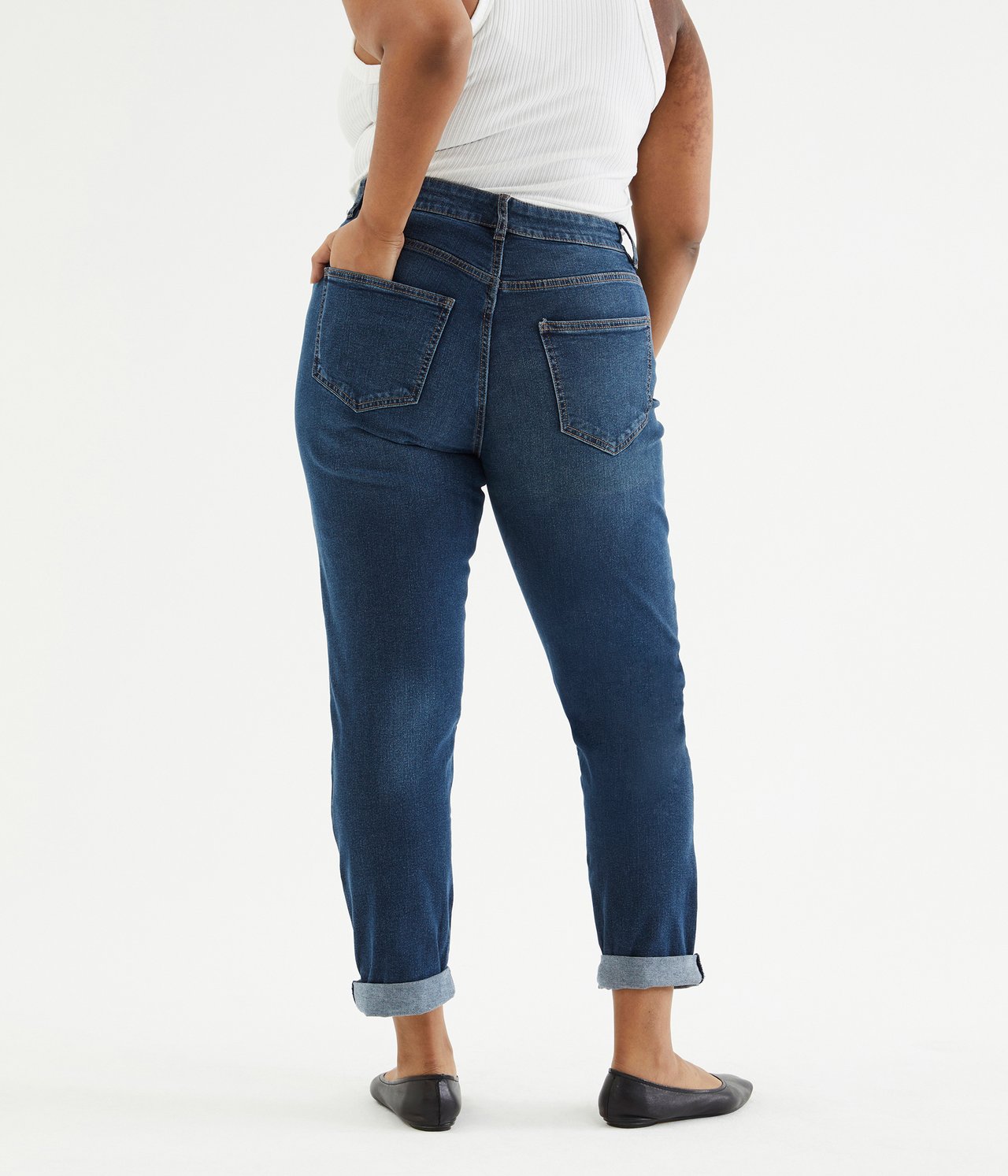 Lauren girlfriend jeans - Mørk denim - 5
