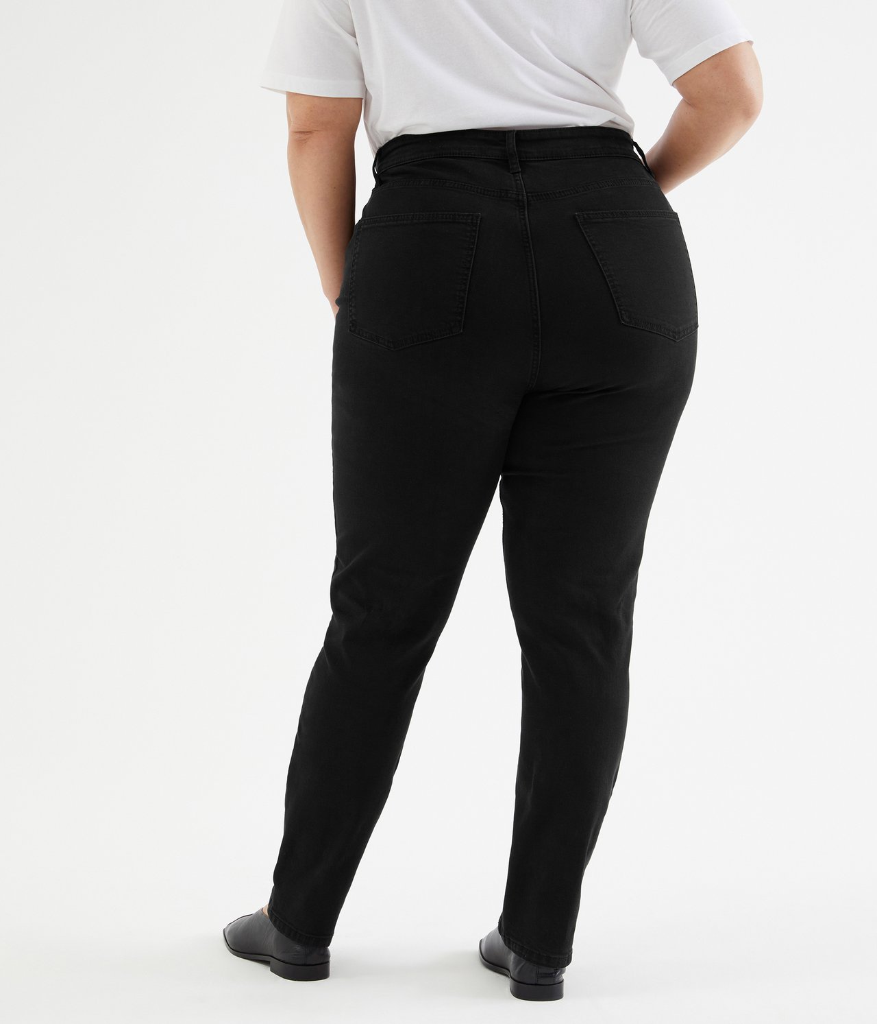Jenny jeans straight slim fit Musta denimi - null - 2