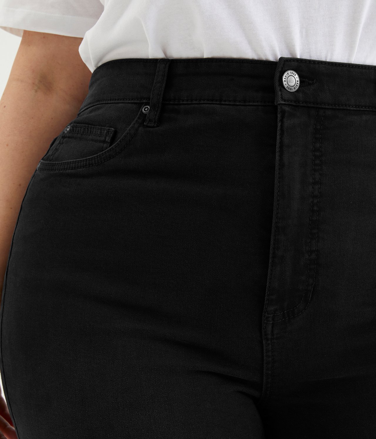 Jenny jeans straight slim fit Musta denimi - 44 - 4