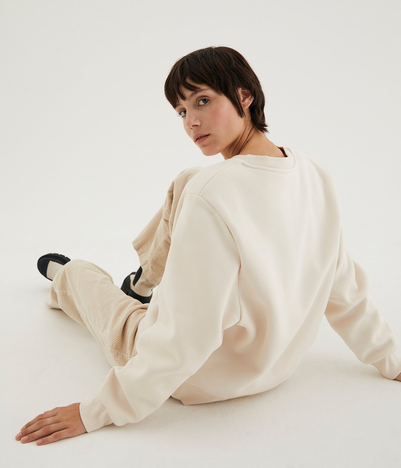 Sweatshirt - Ljusbeige - 3
