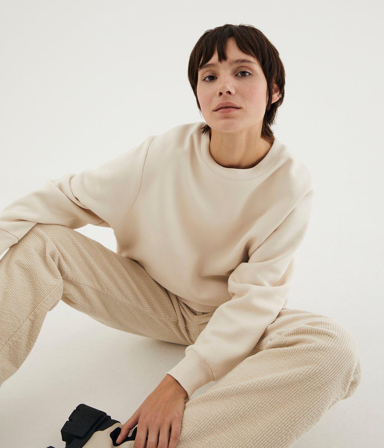 Sweatshirt - Ljusbeige - 2