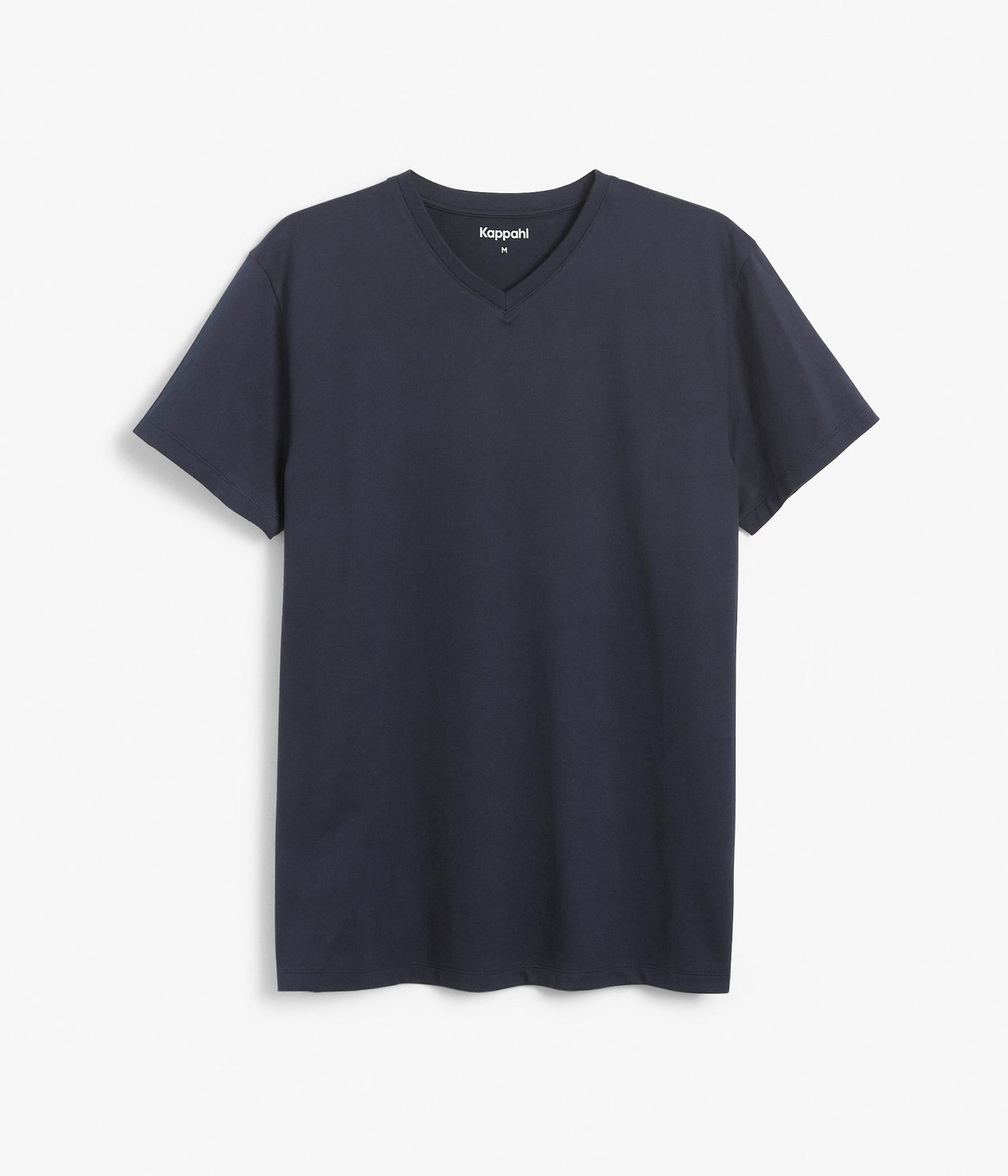 V-ringad t-shirt Mörkblå - null - 1