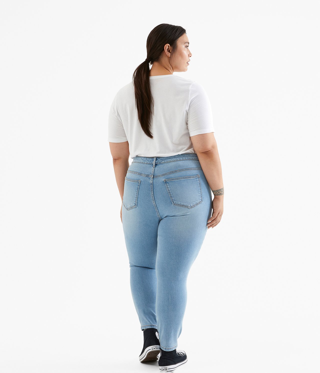 Ella slim jeans short leg - Ljus denim - 4