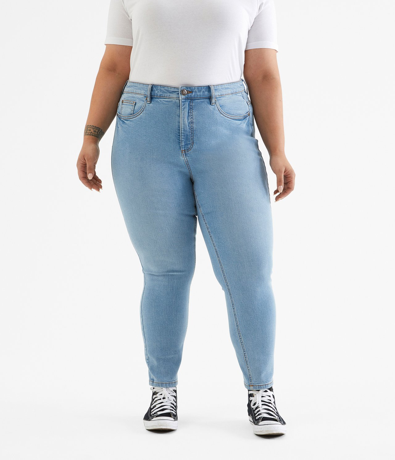 Ella slim jeans short leg - Ljus denim - 1