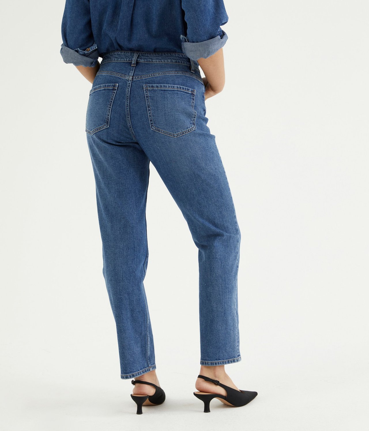 Jeans high waist tapered Denim - null - 2