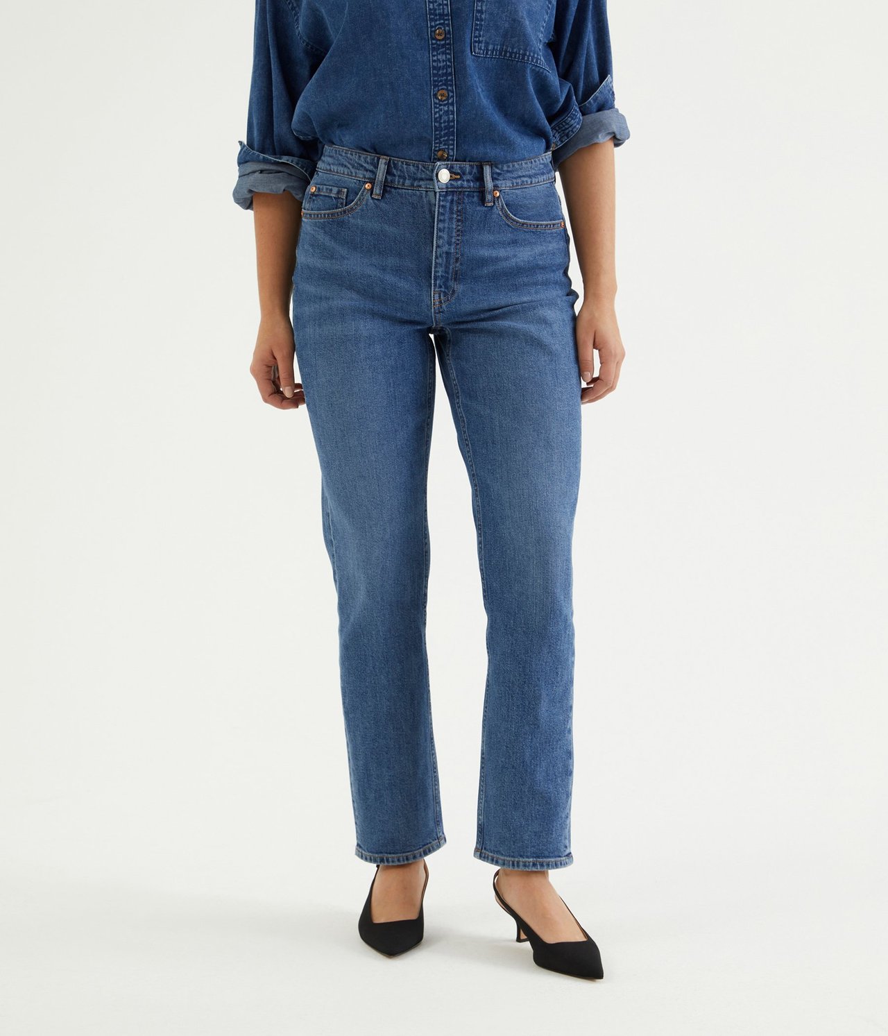 Jeans high waist tapered Denim - null - 3