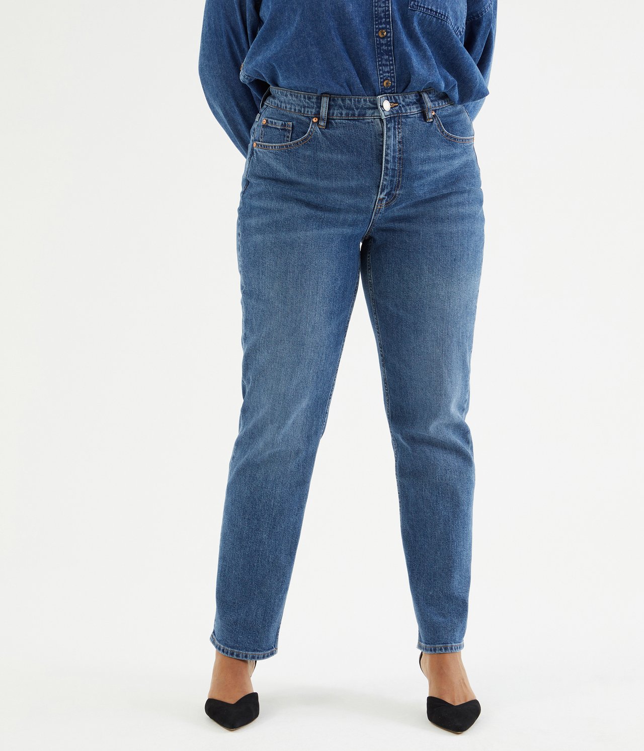 Jeans high waist tapered Denim - null - 3