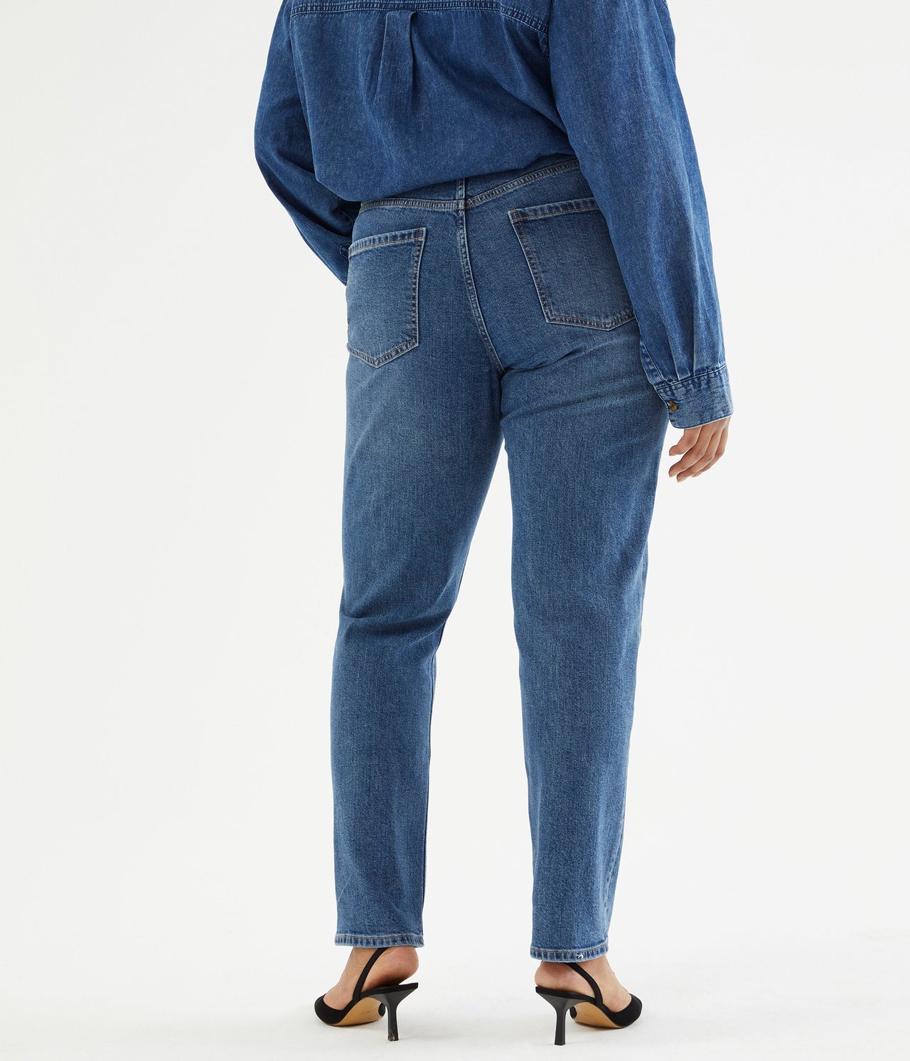 Jeans high waist tapered Denim - null - 4