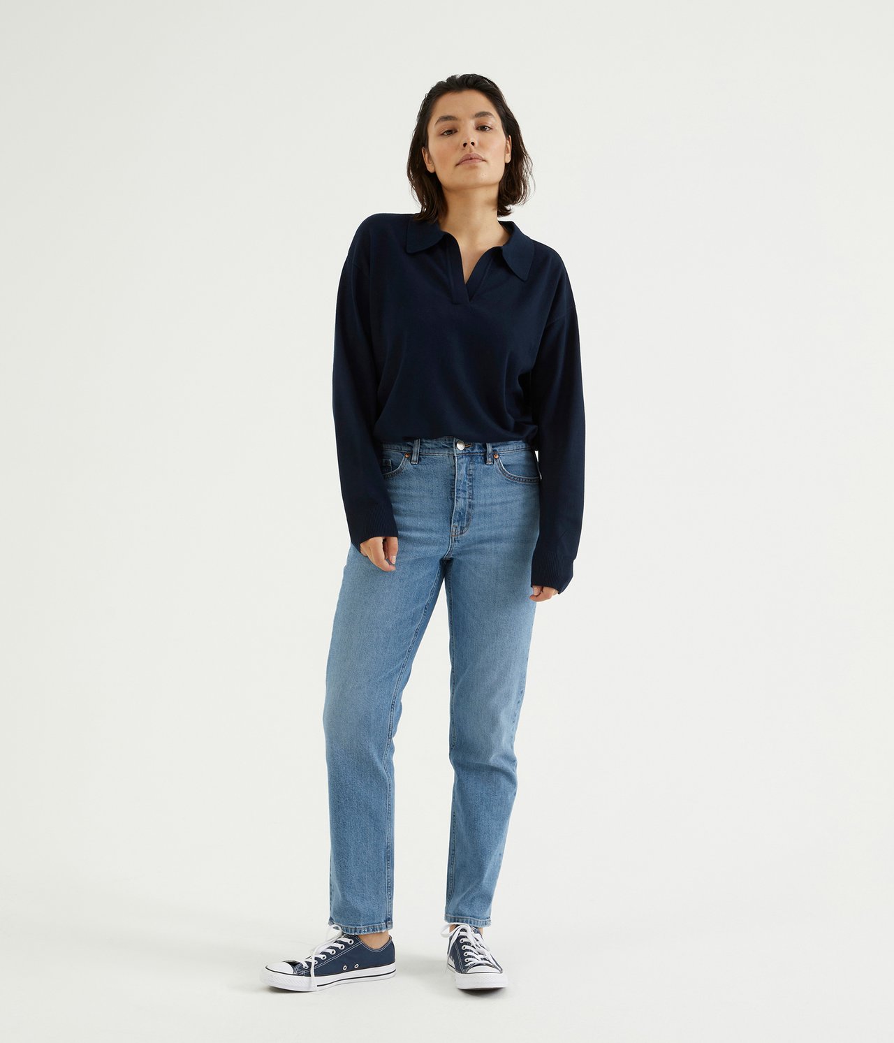 Jeans high waist tapered - Lys denim - 1