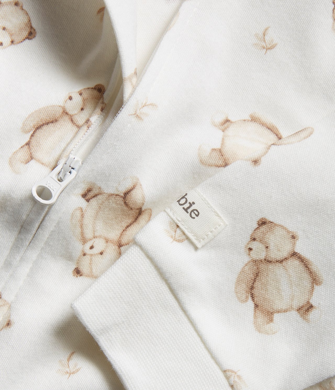 Kuvioitu vauvan pyjama Luonnonvalkoinen - 50 - 0