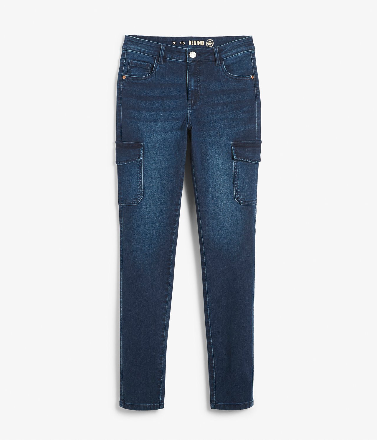 Jeans med sidelommer - Mørk denim - 9