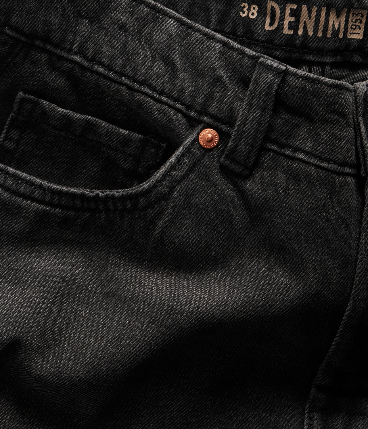 Jeans wide fit Svart denim - null - 5