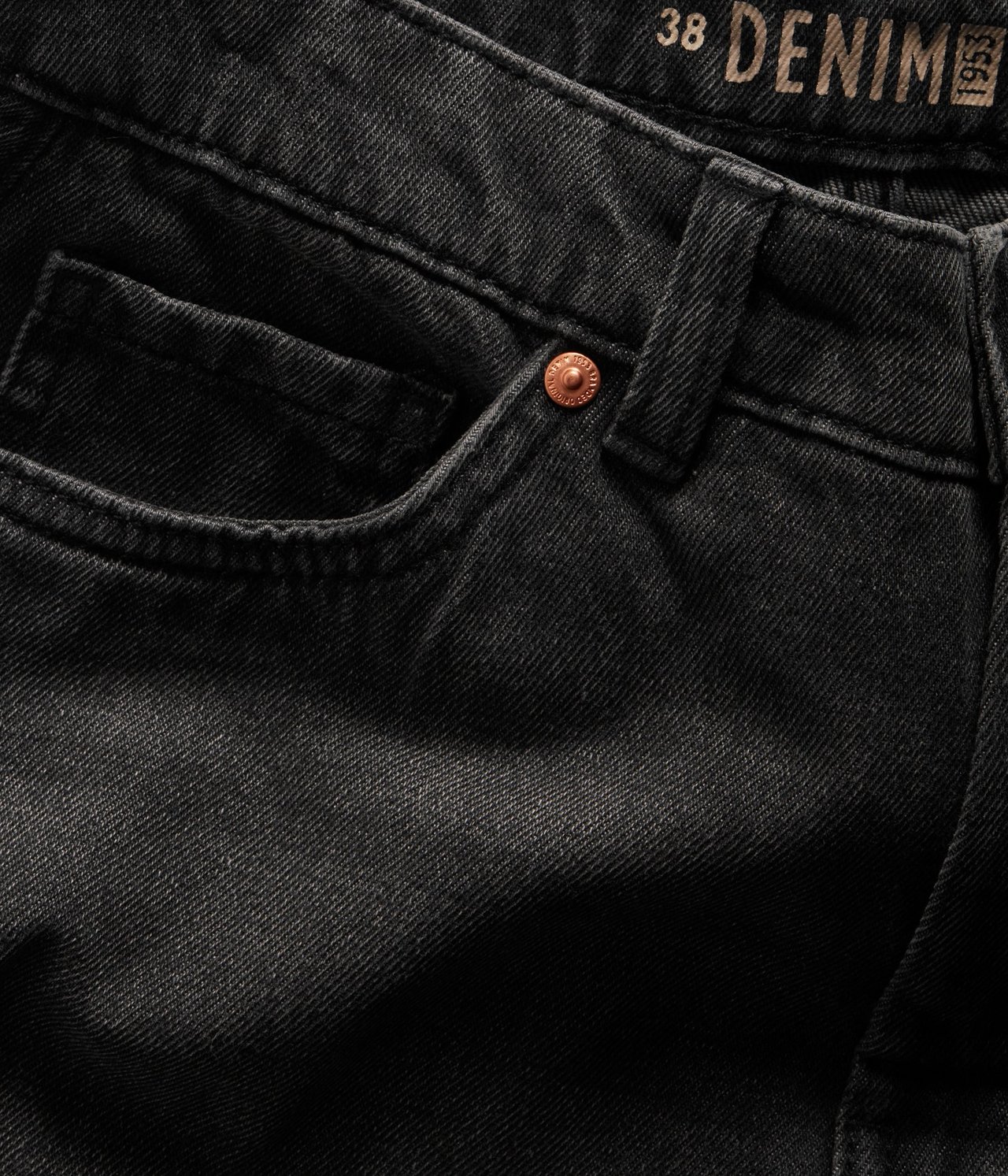 Jeans wide fit Svart denim - null - 6