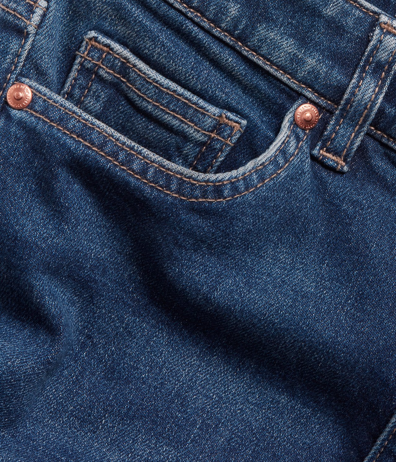 Flare jeans regular waist Mörk denim - null - 4