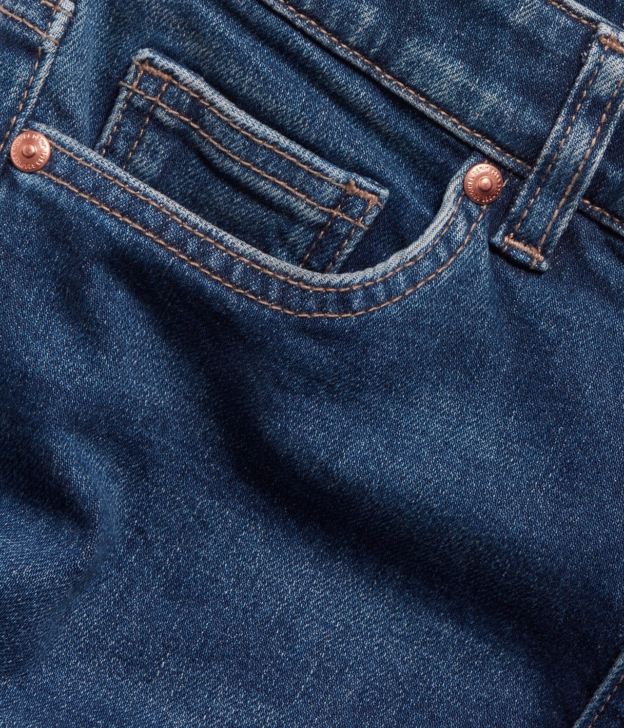 Flare jeans regular waist Mørk denim - null - 5