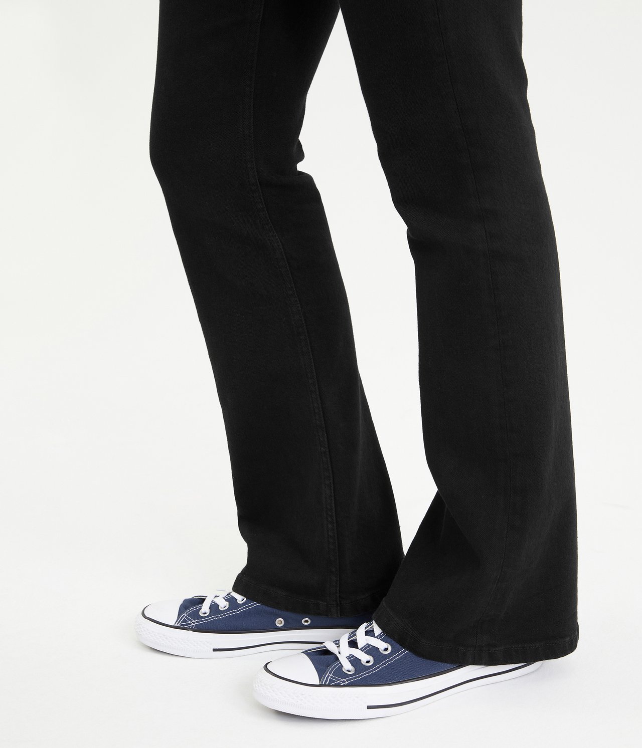 Flare jeans regular waist Svart - null - 2