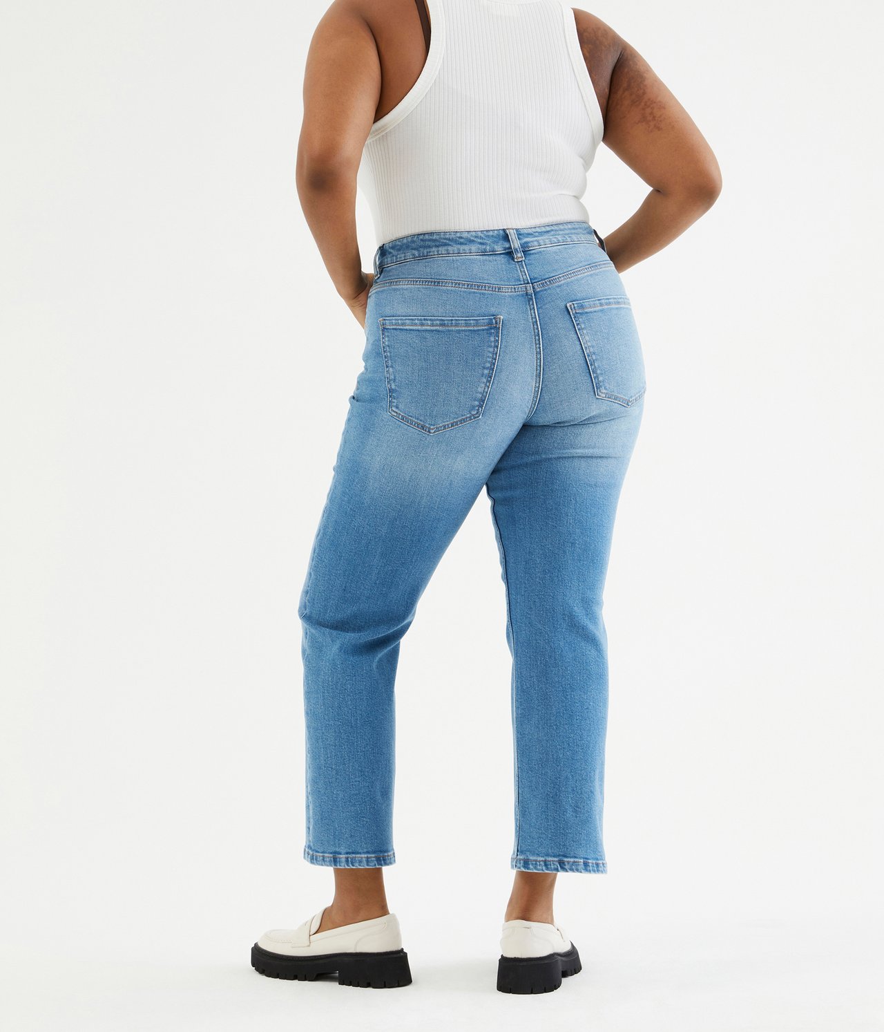 Cropped flare jeans regular waist - Vaalea denimi - 6