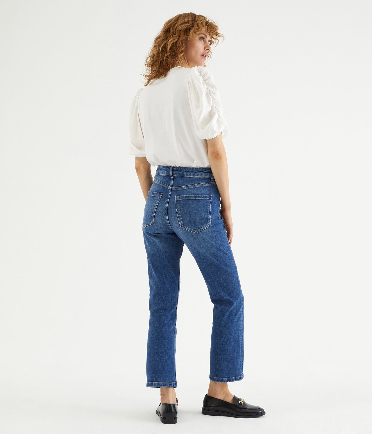 Cropped flare jeans regular waist - Denim - 4