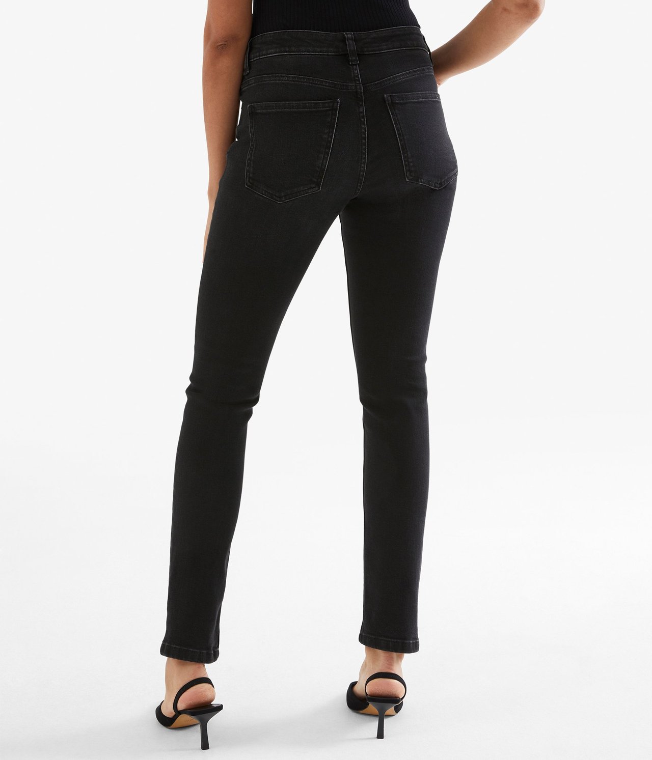 Miranda slim low waist jeans Musta denimi - null - 4
