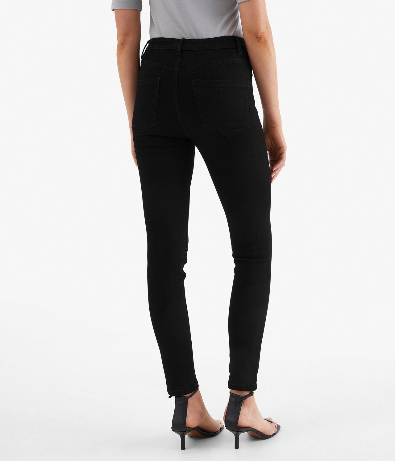 Miranda slim low waist jeans Musta denimi - null - 6